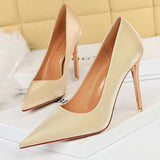 BIGTREE Shoes New Silk Women Pumps Stiletto Super High Heels 10.5 Cm Sexy Women Heels Plus Size Pumps Ladies Shoes Party Shoes