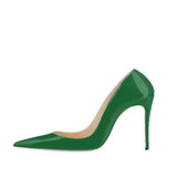 kamames Shoe Heel Sexy Woman High Heel 12 cm Stilettos Women Party Brand Designer Shoes Patent leather Pointed Toe QP055 ROVICIYA