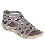 kamames Summer Shoe of Women Round Toe Hollow Wedges Sandals Casual Closed Toe Flat Rome Sandals Plus Size 43 Leopard Sandals