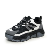 kamames New Spring Women Casual Sneakers Woman Fashion Platform Flats Lace Up Outdoor Walking Shoes Black Zapatillas Mujer