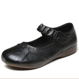 kamames comfortable autumn summer black leather shoes for women flatss oxford moccasins ballet shoes woman flat