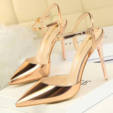 BIGTREE Shoes Patent Leather Heels 2022 Fashion Woman Pumps Stiletto Women Shoes Sexy Party Shoes Women High Heels 12 Colour