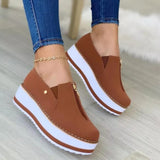 kamames kamames Shoes 2024 Spring And Autumn New Style Low-Top Thick Soles Heightened Casual Women's Shoes Muffins One Foot On Lazy Shoes