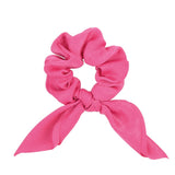 Candy Color Women Hair Scrunchie Bows Ponytail Holder Hairband Bow Knot Scrunchy Girls Hair Ties Hair Accessories