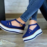 kamames Size 2023 Popular Style Sandals Women's Thick Bottom Buckle Women's Sandals Direct Sale Muffin Soles Women's Shoes
