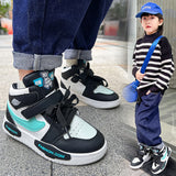 kamames kamames Casual Shoes Help Children's Sports Shoes 2023 Autumn New Soft-Soled Board Shoes Boys' High-Top Running Shoes
