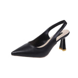 kamames kamames Spring And Summer New Pointed High-Heeled Shoes With Thin Heels And Single Shoes With A Shallow Mouth Behind Baotou Sandals