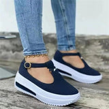 kamames Single Shoes 2023 Spring And Summer New Slope Heel Thick-Soled Sneakers Size 43 Women's Shoes
