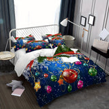 2/3pcs Festive Christmas Tree Duvet Cover Set - Soft, Comfortable, and Vibrant Xmas Gift Print Decorative Bedding for Bedroom and Guest Room - Includes 1 Duvet Cover and 1/2 Pillowcase, No Filling