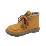 kamames Fur New Women Ankle Snow Boots Comfortable Thick Plush Keep Warm Sneakers Ladies Flock Platform Cotton Shoes Botas Mujer