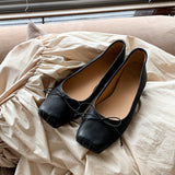 kamames kamames Upgrade ~ Bow Tie Pig Nose Shoes Female Autumn 2024 New Full Skin Ballet