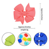 2 Inches Candy Color Baby Mini Small Bowknot Hair Clips For Cute Girls Safety Hairpins Barrettes Headwear Kids Hair Accessories