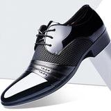 kamames kamames 7202 Three Color Wine Red Fashion Korean Leather Shoes Men OPP Bag Packaging No Shoe Box