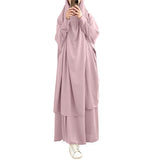 Zingj Women Hooded Muslim Hijab Dress Eid Prayer Garment Jilbab Abaya Long Khimar Full Cover Ramadan Gown Abayas Islamic Cloth