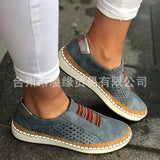 kamames kamames Single Shoes Women 2023 Summer New Flat Ribbon Set Foot Spell Color Large Size Women's Shoes