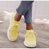 kamames Women Shoes 2022 Summer Mesh Breathable Sneakers Women Platform Casual Sport Shoes Women Comfort Lace Up Running Shoes Plus Size