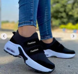 kamames Women Shoes 2022 New Fly Weave Platform Sneakers Women Breathable Casual Sport Shoes Women Flats zapatillas muje