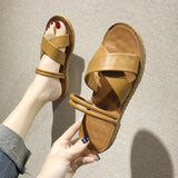 kamames kamames Drag Women Wear Cool Drag Summer New Korean Version Of Thick Sole Cross Two Wear Sandals Students Casual Beach Shoes Women All The Year Round