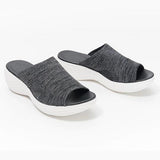 kamames Women's Shoes Summer 2022 Plus Size Wedge Platform Sandals Soft Bottom Beach Muje Ladies Outdoor Light closed toe Flat Slippers