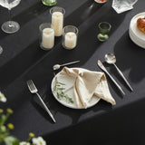 1pc Durable Polyester Rectangle Tablecloth - Stylish Black, Protective & Easy-Care - Perfect for Picnics, Holidays, Weddings, Birthdays & More - A Decorative Touch for Indoor/Outdoor Events