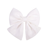 2 Pcs/lot Cute Solid Cotton Hair Bows With Clip For Girls Hair Clips Handmade Hairpins Barrettes Headwear Kids Hair Accessories