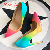 kamames color fashion high heeled lady pumps shallow pointed toe woman party shoes women pumps wedding shoes QP030 ROVICIYA