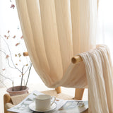 1pc Luxurious Velvet Window Sheer Curtain - Soft, Light-Blocking, Thermal Insulation, Easy Care - Perfect for Living Room, Bedroom, Kitchen, Bathroom, Home Decor, Room Decor Enhancement