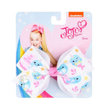 4.5 inch JoJo Bows Jojo Siwa Rainbow Printed Knot Ribbon Bow For Girls Handmade Boutique Hair Clip Children Hair Accessories