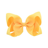 1Piece Solid Grosgrain Ribbon Hair Bows With Clip For Cute Girls Handmade Hair Clips Barrettes Hairpins Kids Hair Accessories