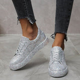 kamames Single Shoes Spring 2025 Flat Shoes Front Lash Casual Single Shoe Round Head Sports Low Top Shoe Women