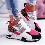 kamames kamames Winter New Leopard Print Dad Shoes Girl Leopard Print Super Fire Sports Shoes Women's Casual Platform Heighten Shoes