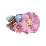 New Girls Cute Flower Petals Hairpins Sweet Pearl Chiffon Hair Decorate Headwear Hair Clips Barrettes Kids Hair Accessories Gift