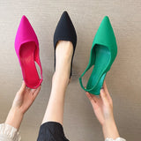 kamames kamames 2023 New Pointed Thin Heel Single Heel After Empty Head Sandal Muller Shoes