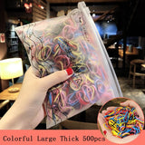 1000pcs/Pack Girls Colorful Small Disposable Rubber Bands Gum For Ponytail Holder Elastic Hair Bands Fashion Hair Accessories