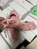 kamames kamames 2023 Petals Pointed Head With Buckle Flat Shoes Female Fairy Wind Head Flat Shoes Low Heel Small Fresh Sandals Female