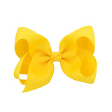 1Piece Solid Grosgrain Ribbon Hair Bows With Clip For Cute Girls Handmade Hair Clips Barrettes Hairpins Kids Hair Accessories