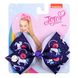 4.5 inch JoJo Bows Jojo Siwa Rainbow Printed Knot Ribbon Bow For Girls Handmade Boutique Hair Clip Children Hair Accessories