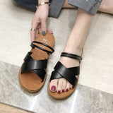 kamames kamames Drag Women Wear Cool Drag Summer New Korean Version Of Thick Sole Cross Two Wear Sandals Students Casual Beach Shoes Women All The Year Round