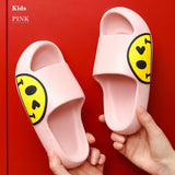 Summer Flip Flops for Couples Smile Face Slippers EVA Fashion Slides Women's Shoes Bathroom Slipper Floor Flats