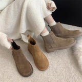 kamames kamames Slim And Comfortable ~ Casual Platform Snow Boots Women's Low-Slip Cotton Boots And Fluffy Shoes