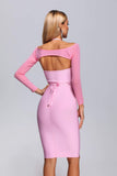 Kamames Metal Midi Bandage Dress