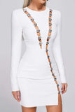 Kamames Cere Diamonate Mini Bandage Dress