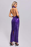 kamames Neliyah Backless Sequin Maxi Dress