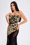 kamames Tatila Leopard Lace Maxi Dress