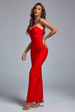 kamames Dotte Maxi Bandage Dress - Red