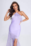 kamames Eleonor Halterneck Tassel Bandage Dress