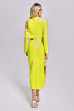 Kamames Zalca Cutout Maxi Bandage Dress - Yellow