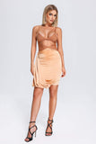 kamames Hulda Cutout Bandaga Satin Dress