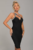 kamames Hanny Crystal Cocktail Dress - Black