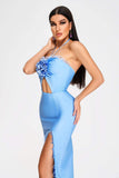 kamames Lori Halter Midi Bandage Dress